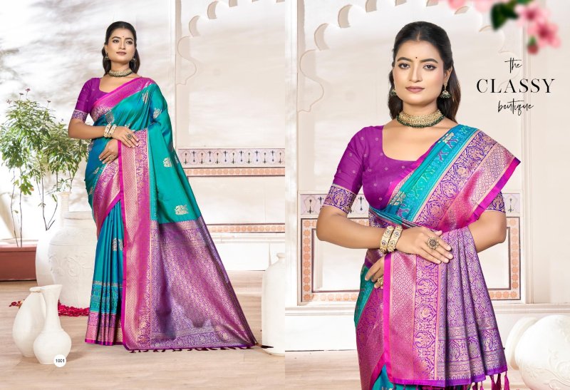 Kavya Silk By Bunawat Soft Silk Woven Work Saree